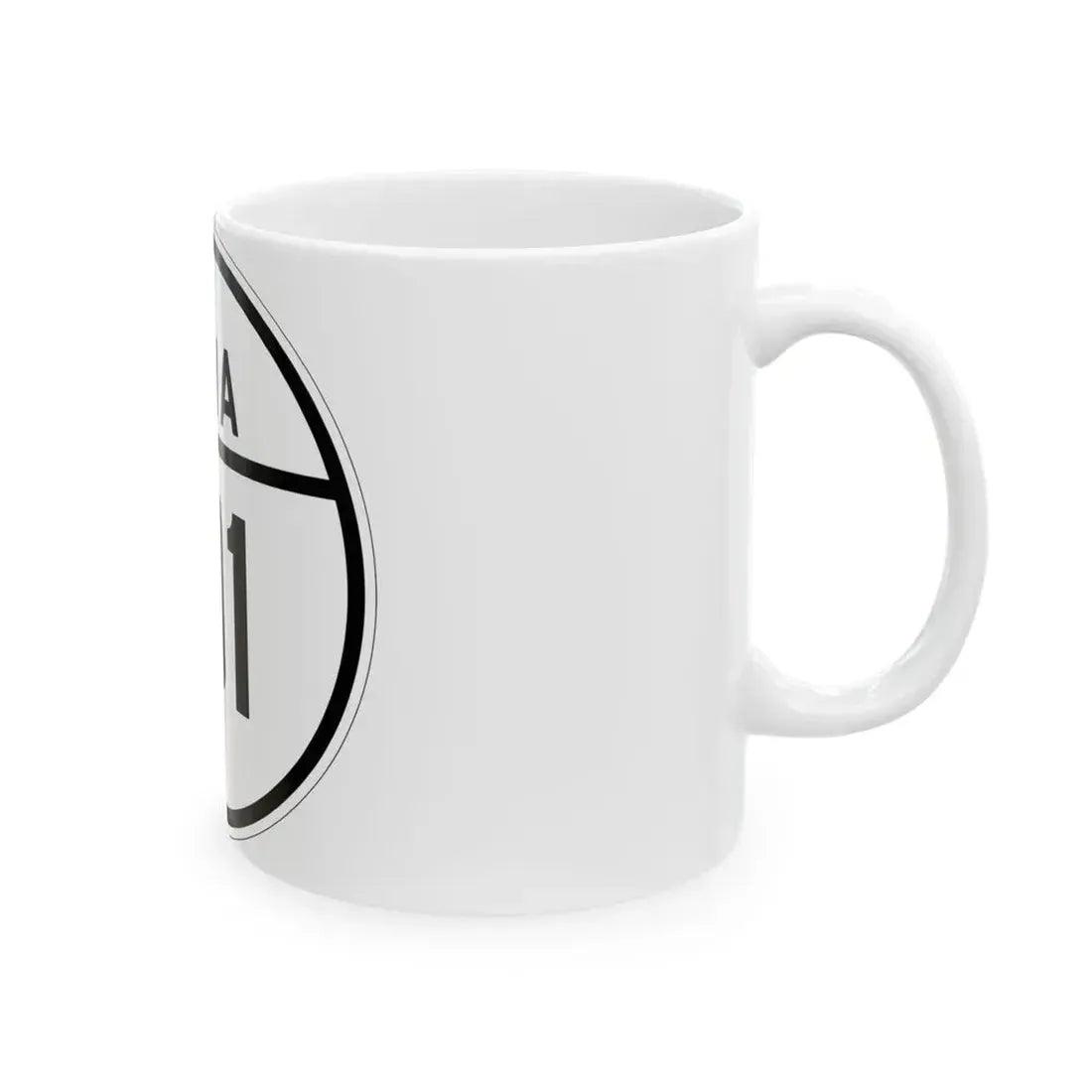 Iowa 191 1926 (Iowa) (Road Sign) White Coffee Mug - Go Mug Yourself