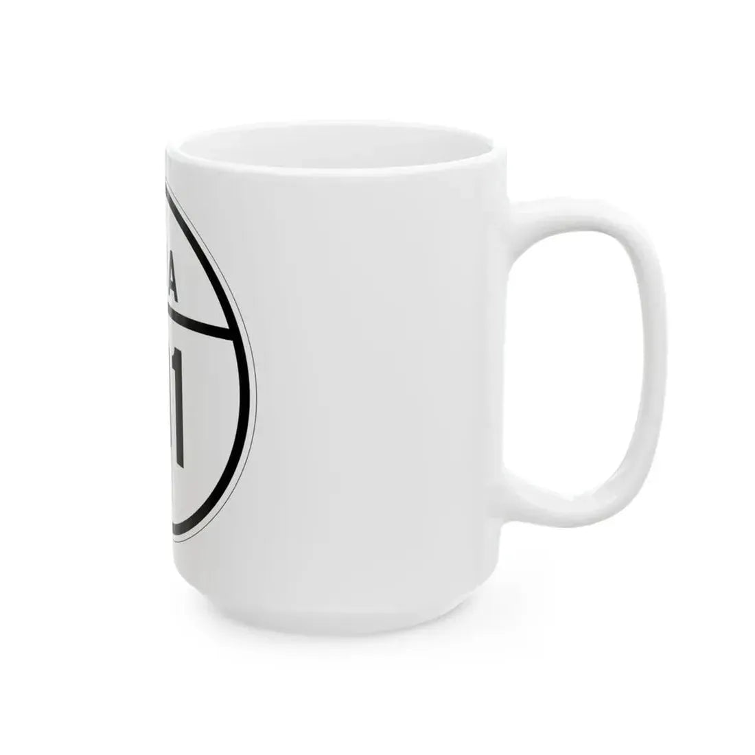 Iowa 191 1926 (Iowa) (Road Sign) White Coffee Mug - Go Mug Yourself