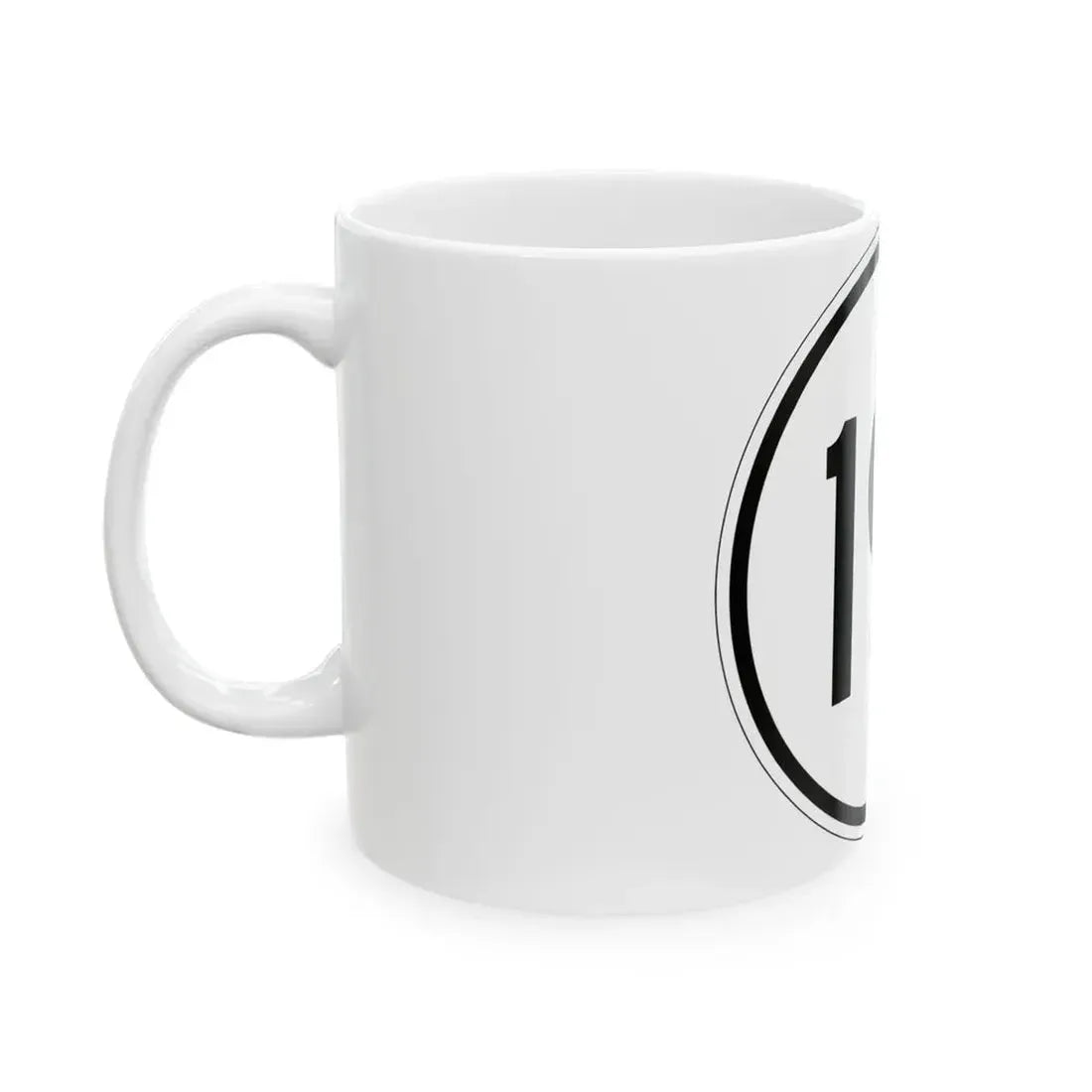 Iowa 191 1950 (Iowa) (Road Sign) White Coffee Mug - Go Mug Yourself