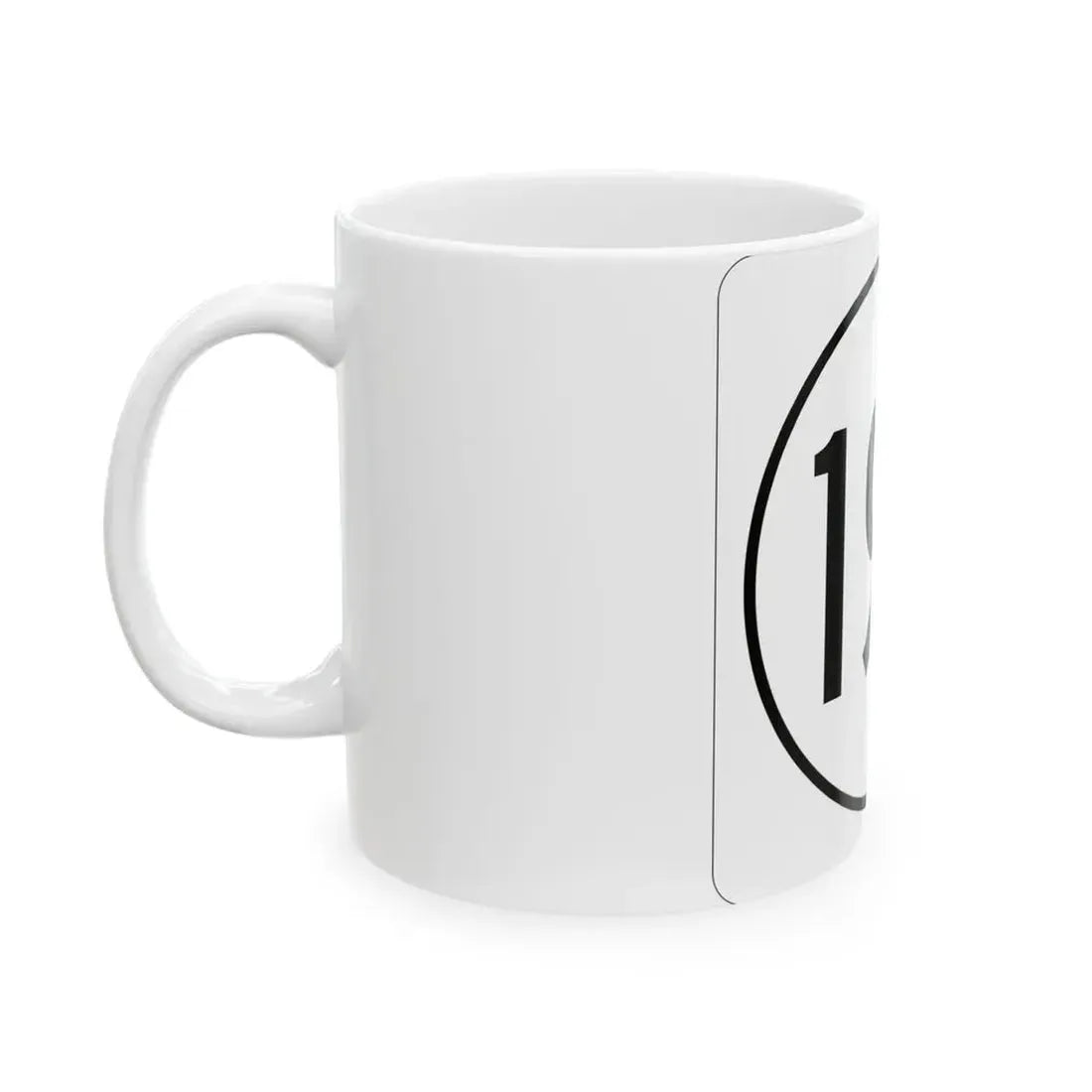 Iowa 194 1948 (Iowa) (Road Sign) White Coffee Mug - Go Mug Yourself
