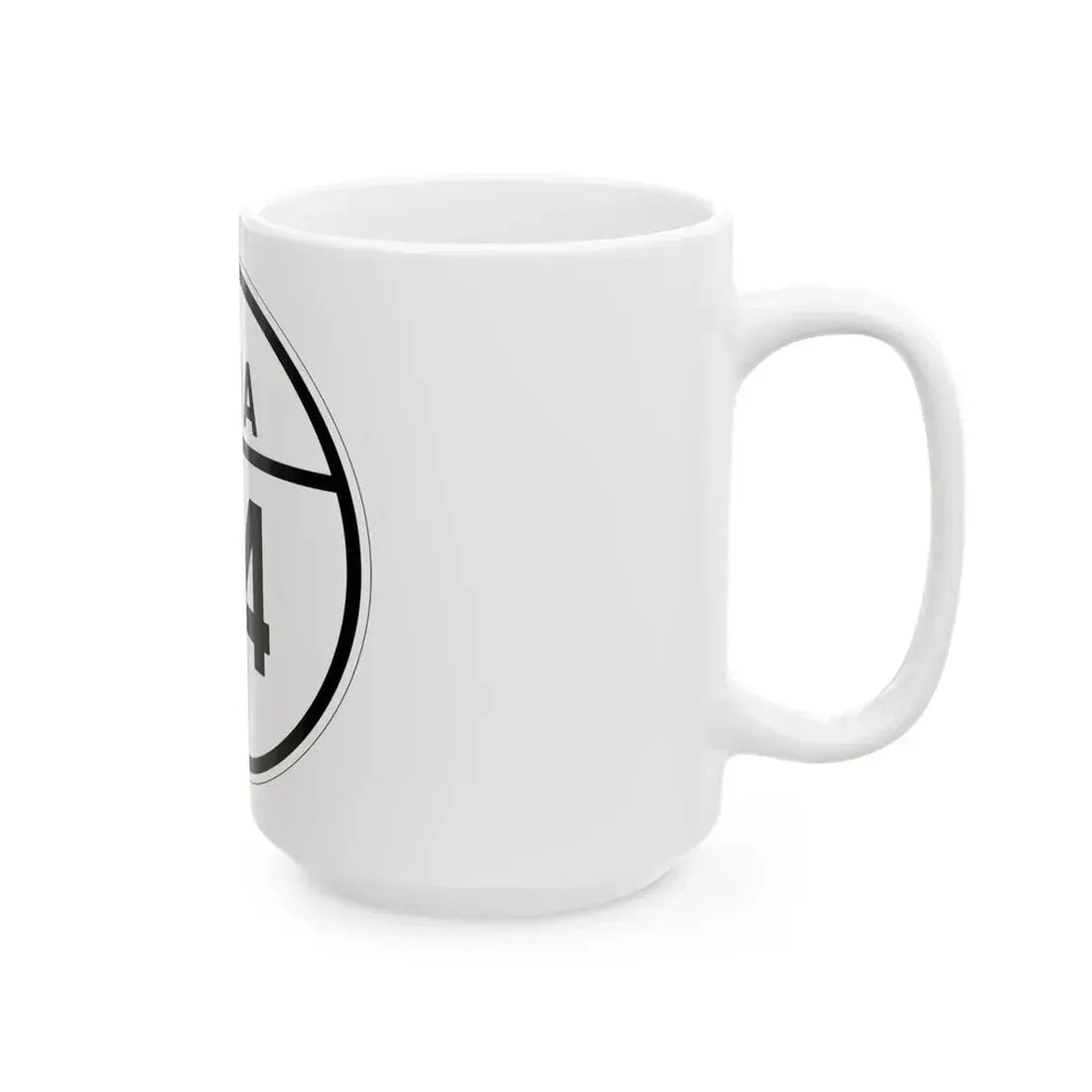 Iowa 24 1926 (Iowa) (Road Sign) White Coffee Mug - Go Mug Yourself