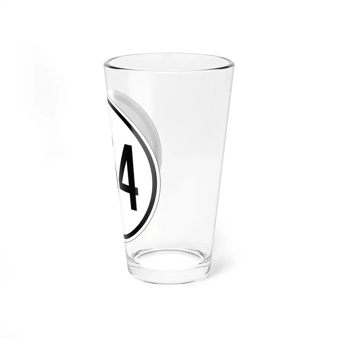 Iowa 254 1950 (Iowa) (Road Sign) Pint Glss 16oz - Go Mug Yourself