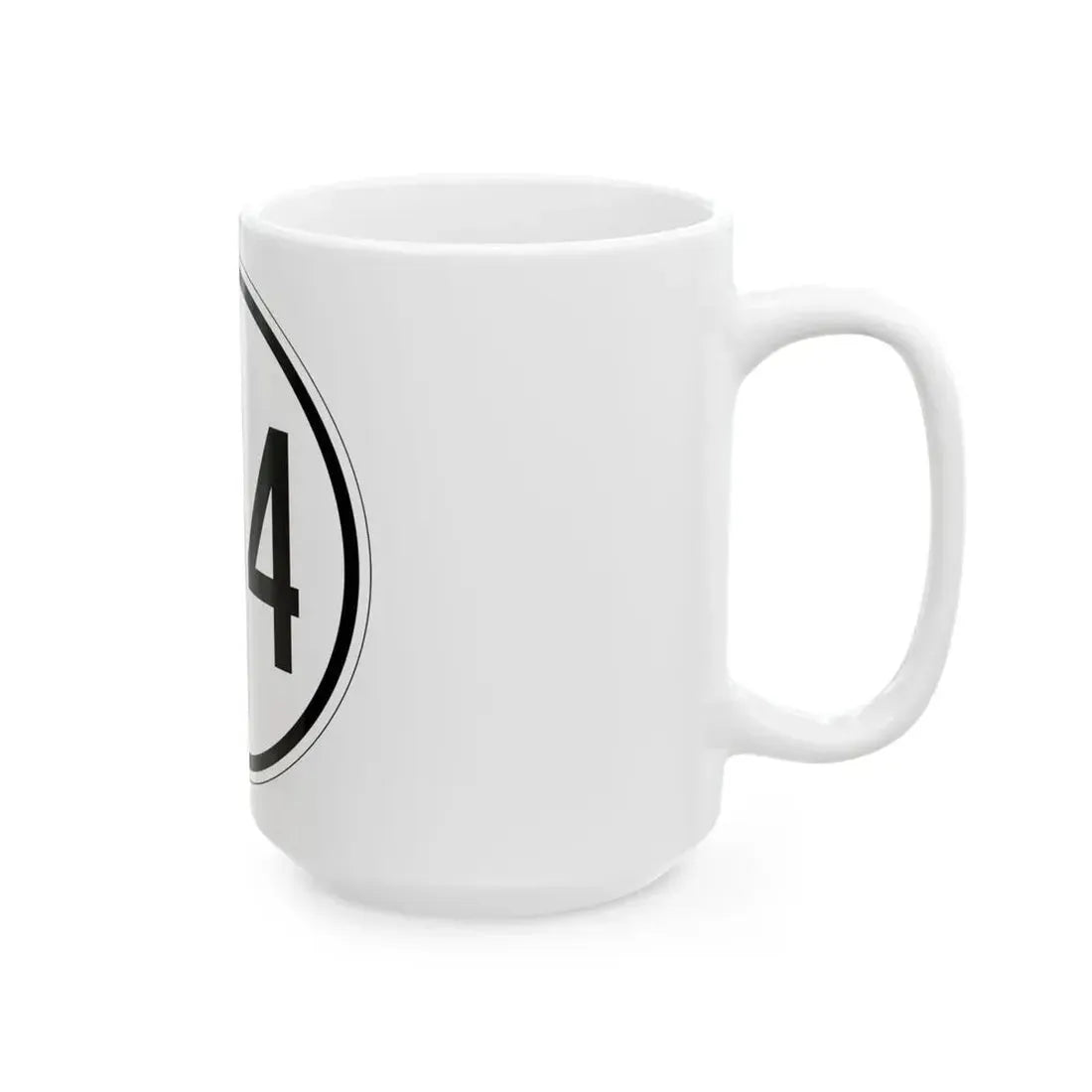 Iowa 254 1950 (Iowa) (Road Sign) White Coffee Mug - Go Mug Yourself