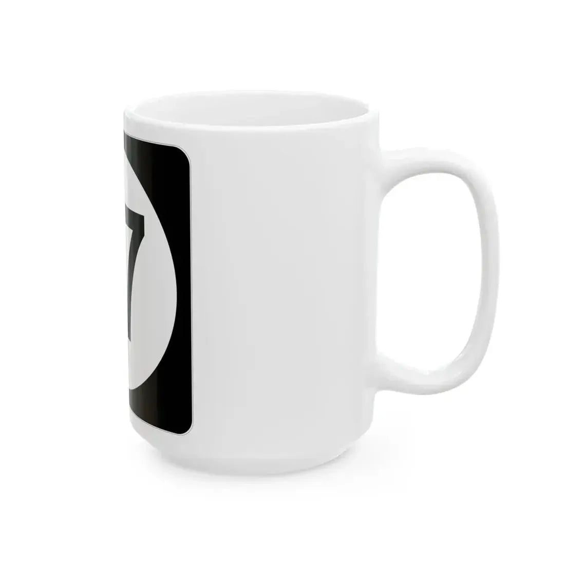 Iowa 27 (Iowa) (Road Sign) White Coffee Mug - Go Mug Yourself