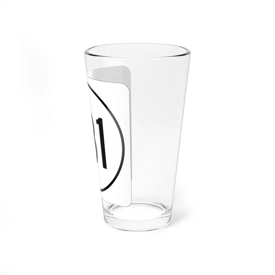 Iowa 381 1948 (Iowa) (Road Sign) Pint Glss 16oz - Go Mug Yourself