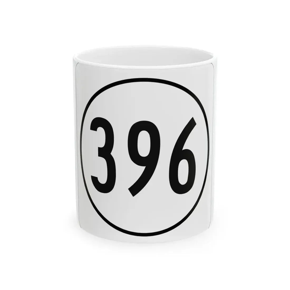 Iowa 396 1948 (Iowa) (Road Sign) White Coffee Mug 11oz - Go Mug Yourself
