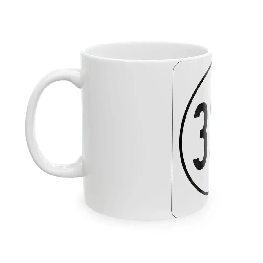 Iowa 396 1948 (Iowa) (Road Sign) White Coffee Mug - Go Mug Yourself