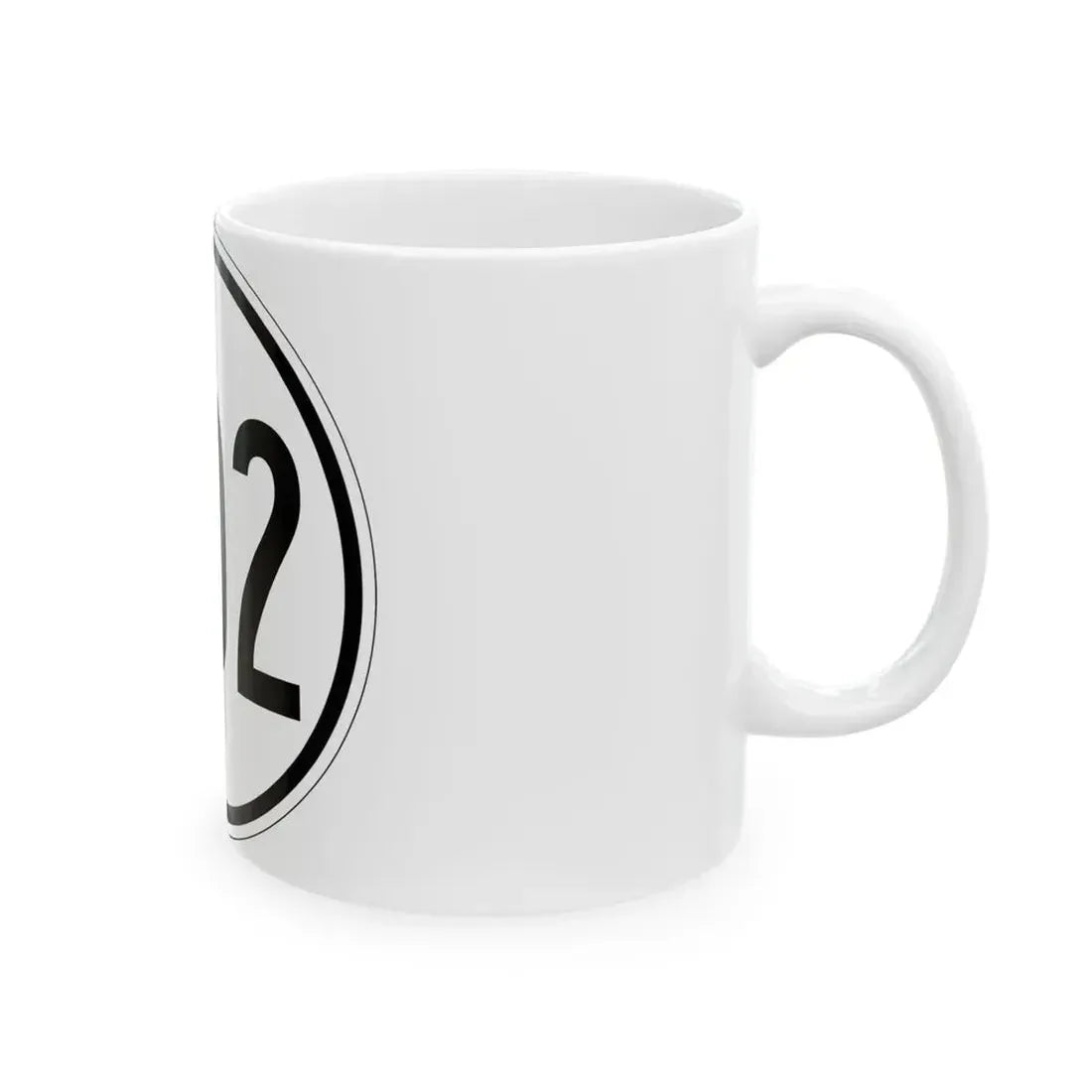 Iowa 402 1950 (Iowa) (Road Sign) White Coffee Mug - Go Mug Yourself