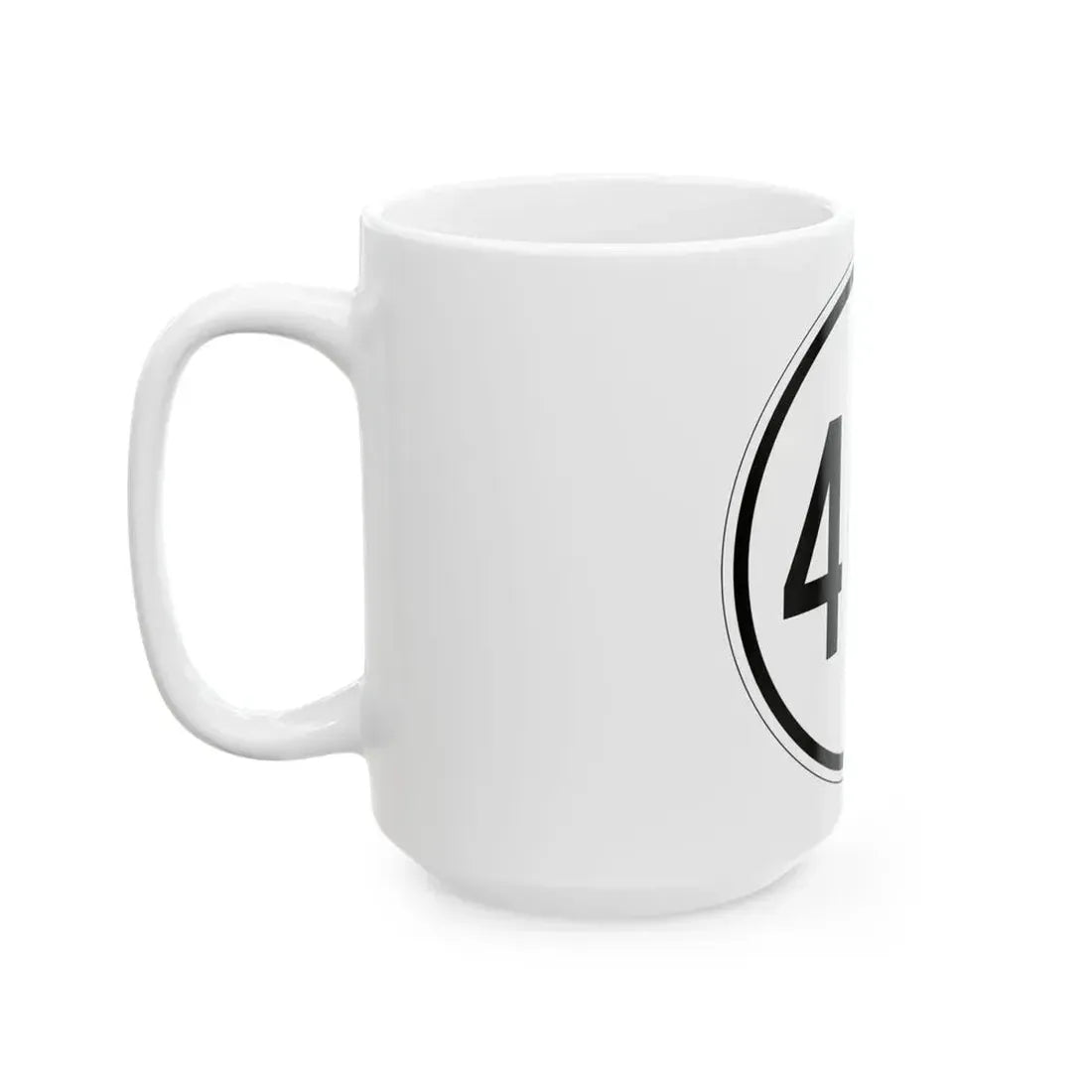 Iowa 402 1950 (Iowa) (Road Sign) White Coffee Mug - Go Mug Yourself