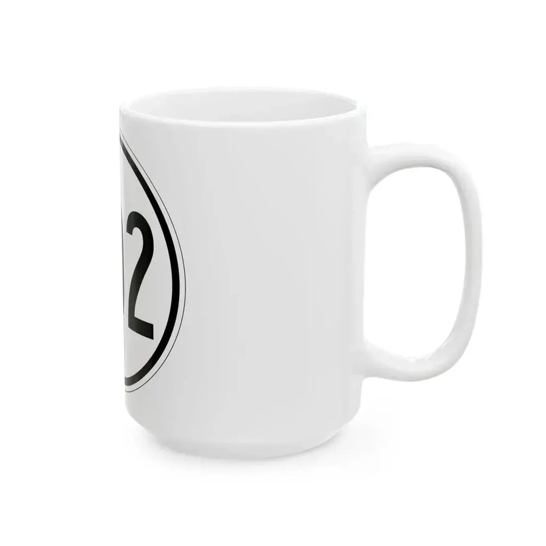 Iowa 402 1950 (Iowa) (Road Sign) White Coffee Mug - Go Mug Yourself