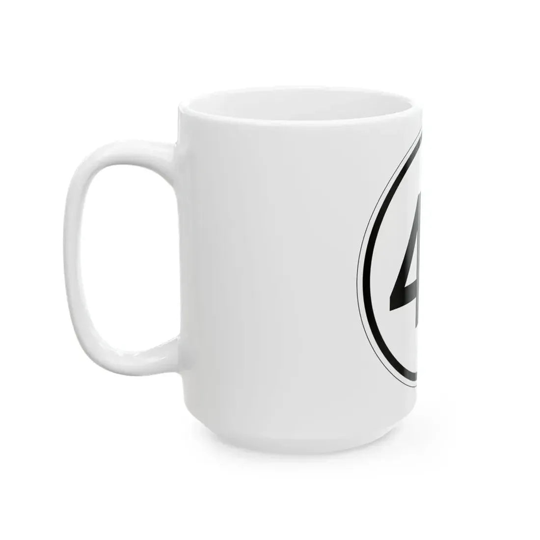 Iowa 44 1950 (Iowa) (Road Sign) White Coffee Mug - Go Mug Yourself