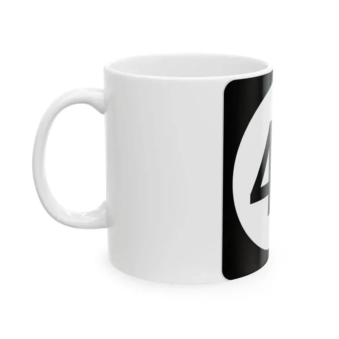 Iowa 44 (Iowa) (Road Sign) White Coffee Mug - Go Mug Yourself