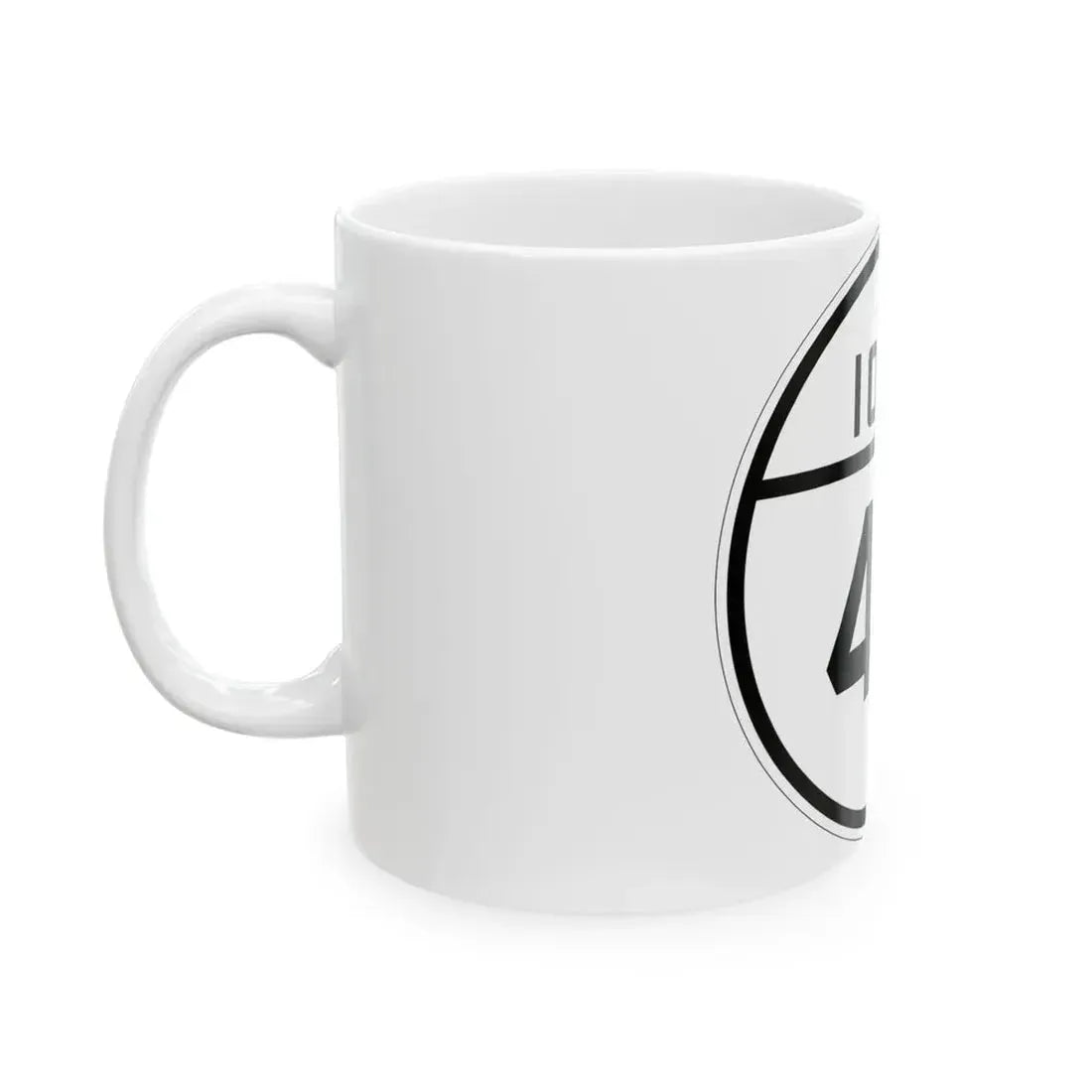 Iowa 45 1926 (Iowa) (Road Sign) White Coffee Mug - Go Mug Yourself