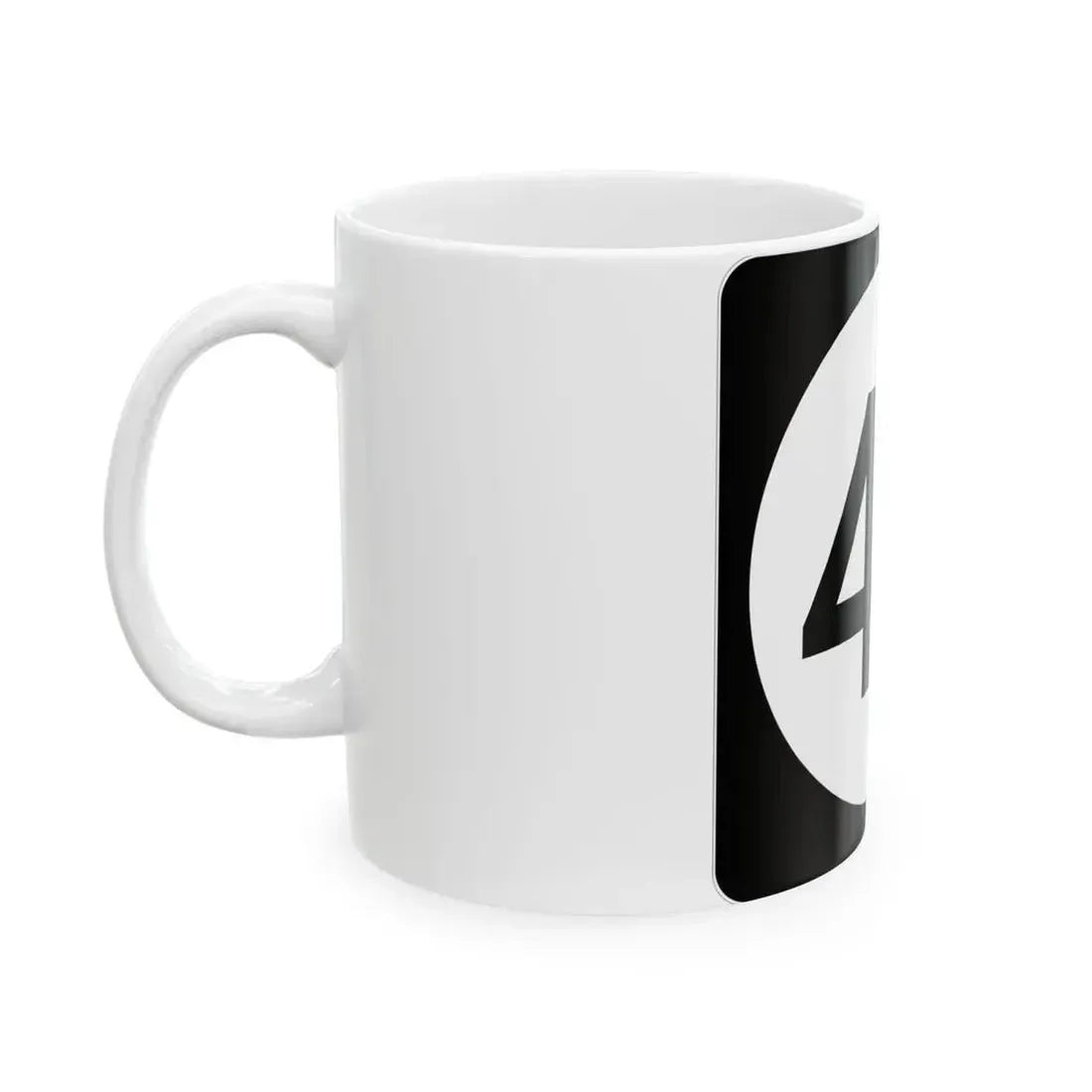 Iowa 45 (Iowa) (Road Sign) White Coffee Mug - Go Mug Yourself