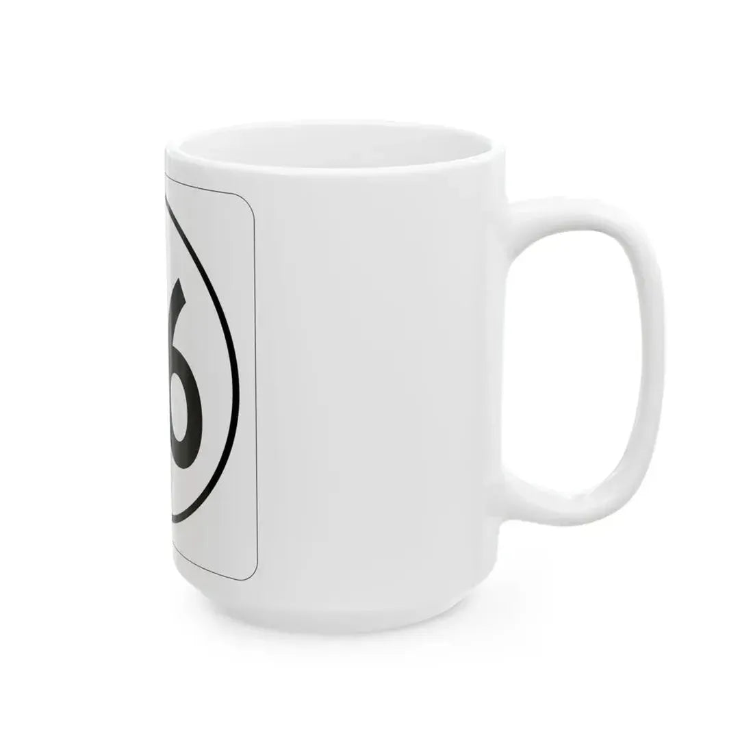 Iowa 46 1948 (Iowa) (Road Sign) White Coffee Mug - Go Mug Yourself