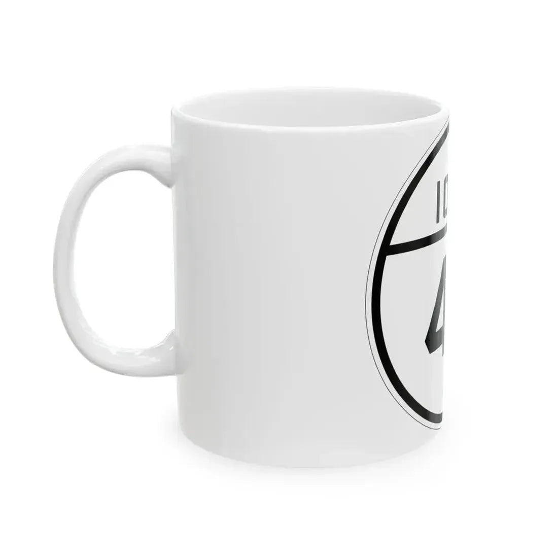 Iowa 47 1926 (Iowa) (Road Sign) White Coffee Mug - Go Mug Yourself
