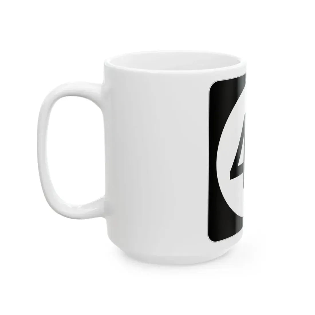 Iowa 49 (Iowa) (Road Sign) White Coffee Mug - Go Mug Yourself
