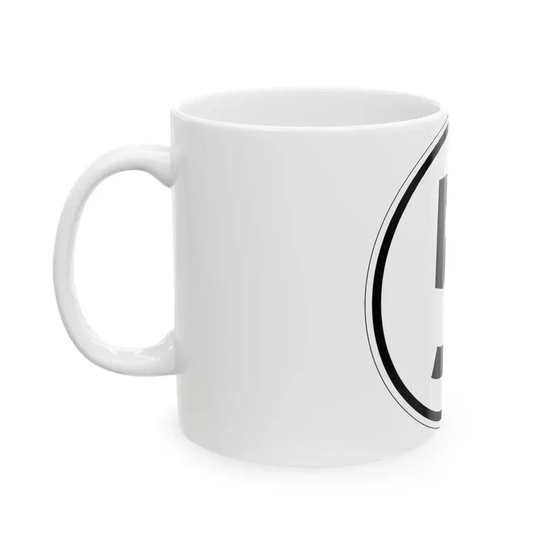 Iowa 5 1950 (Iowa) (Road Sign) White Coffee Mug - Go Mug Yourself