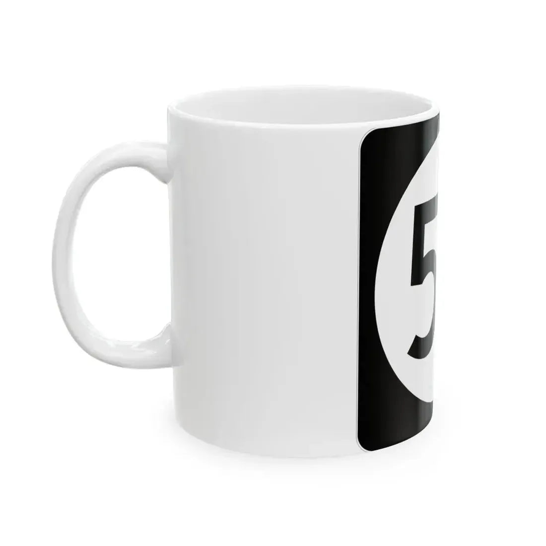 Iowa 54 (Iowa) (Road Sign) White Coffee Mug - Go Mug Yourself