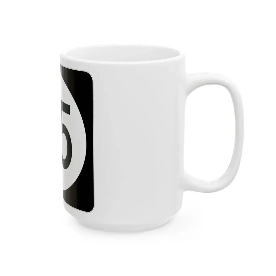Iowa 55 (Iowa) (Road Sign) White Coffee Mug - Go Mug Yourself