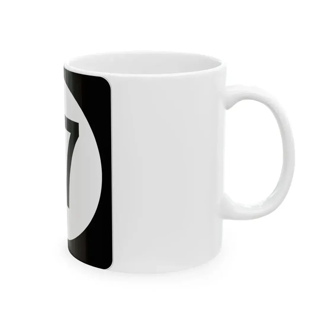 Iowa 57 (Iowa) (Road Sign) White Coffee Mug - Go Mug Yourself