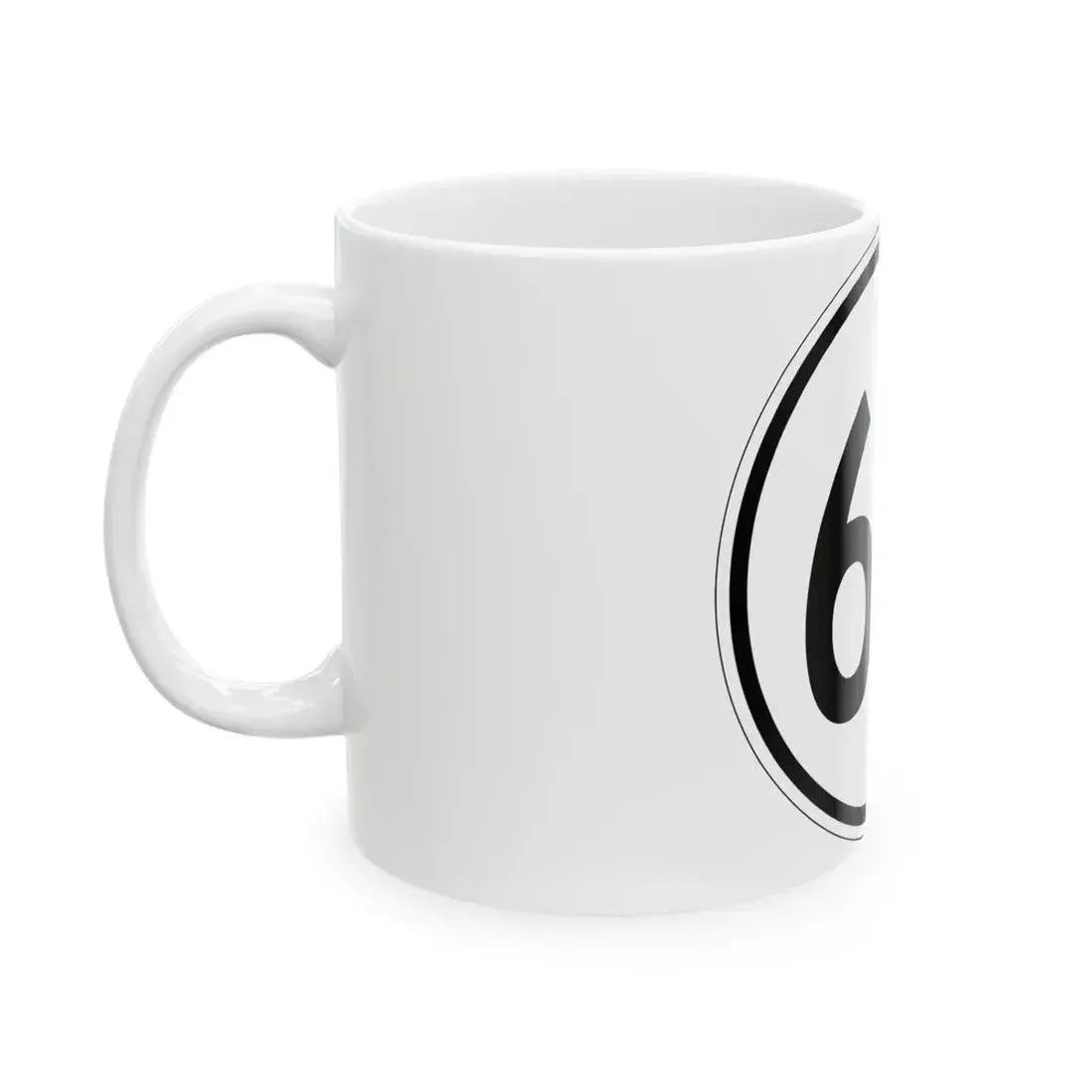 Iowa 60 1950 (Iowa) (Road Sign) White Coffee Mug - Go Mug Yourself