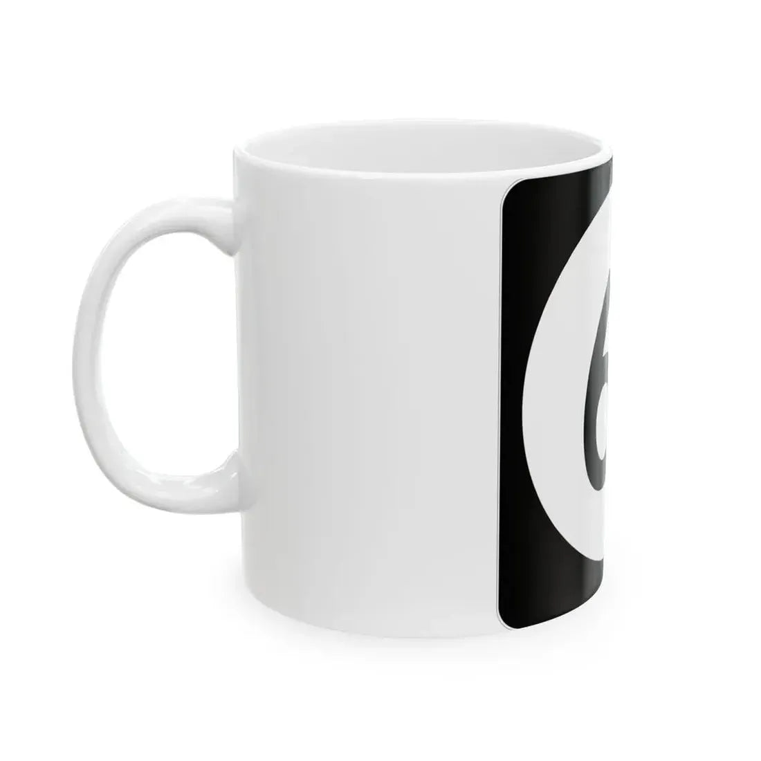 Iowa 61 (Iowa) (Road Sign) White Coffee Mug - Go Mug Yourself