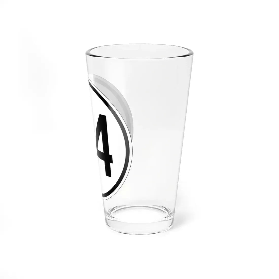 Iowa 64 1950 (Iowa) (Road Sign) Pint Glss 16oz - Go Mug Yourself