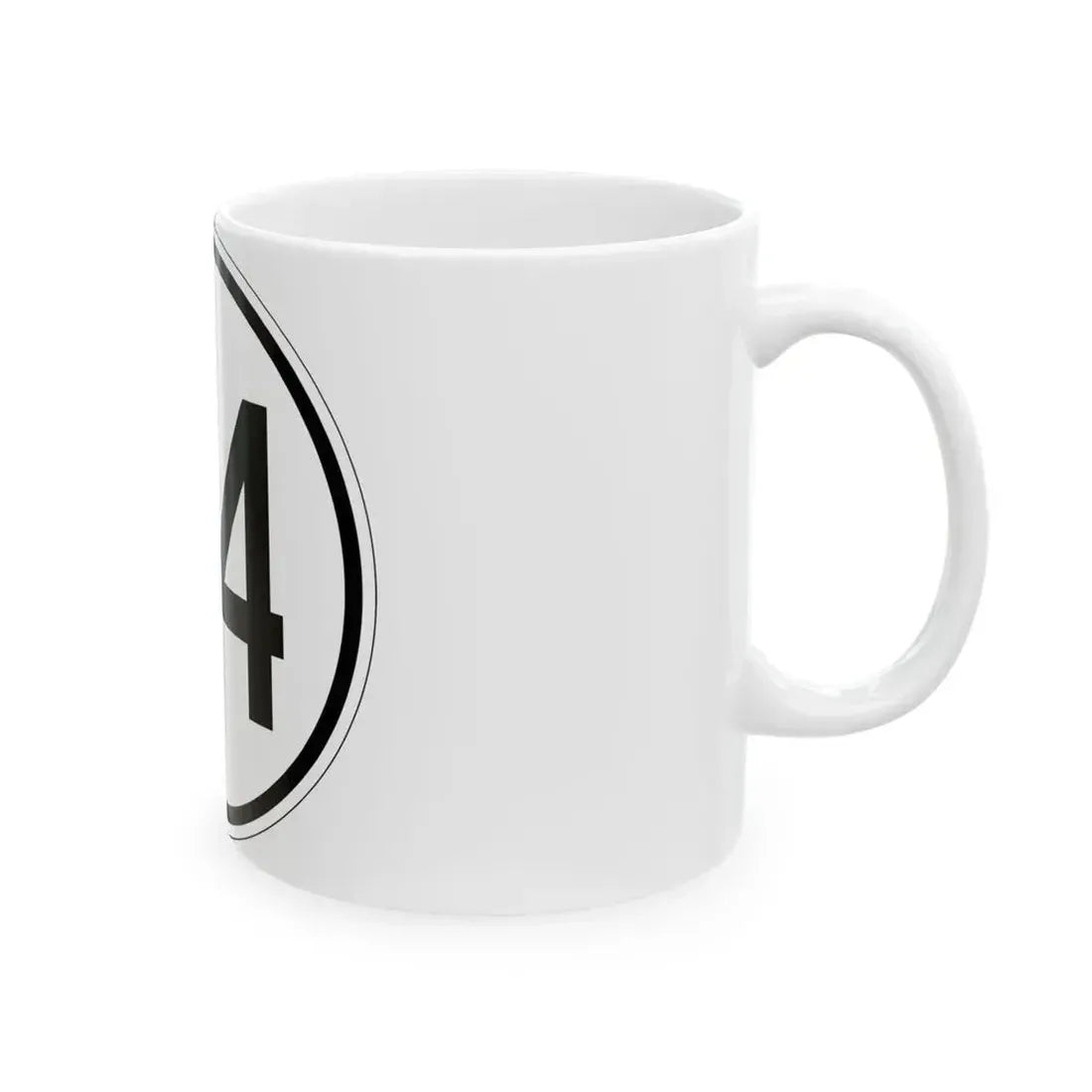 Iowa 64 1950 (Iowa) (Road Sign) White Coffee Mug - Go Mug Yourself