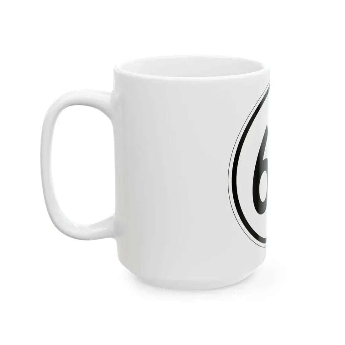 Iowa 64 1950 (Iowa) (Road Sign) White Coffee Mug - Go Mug Yourself