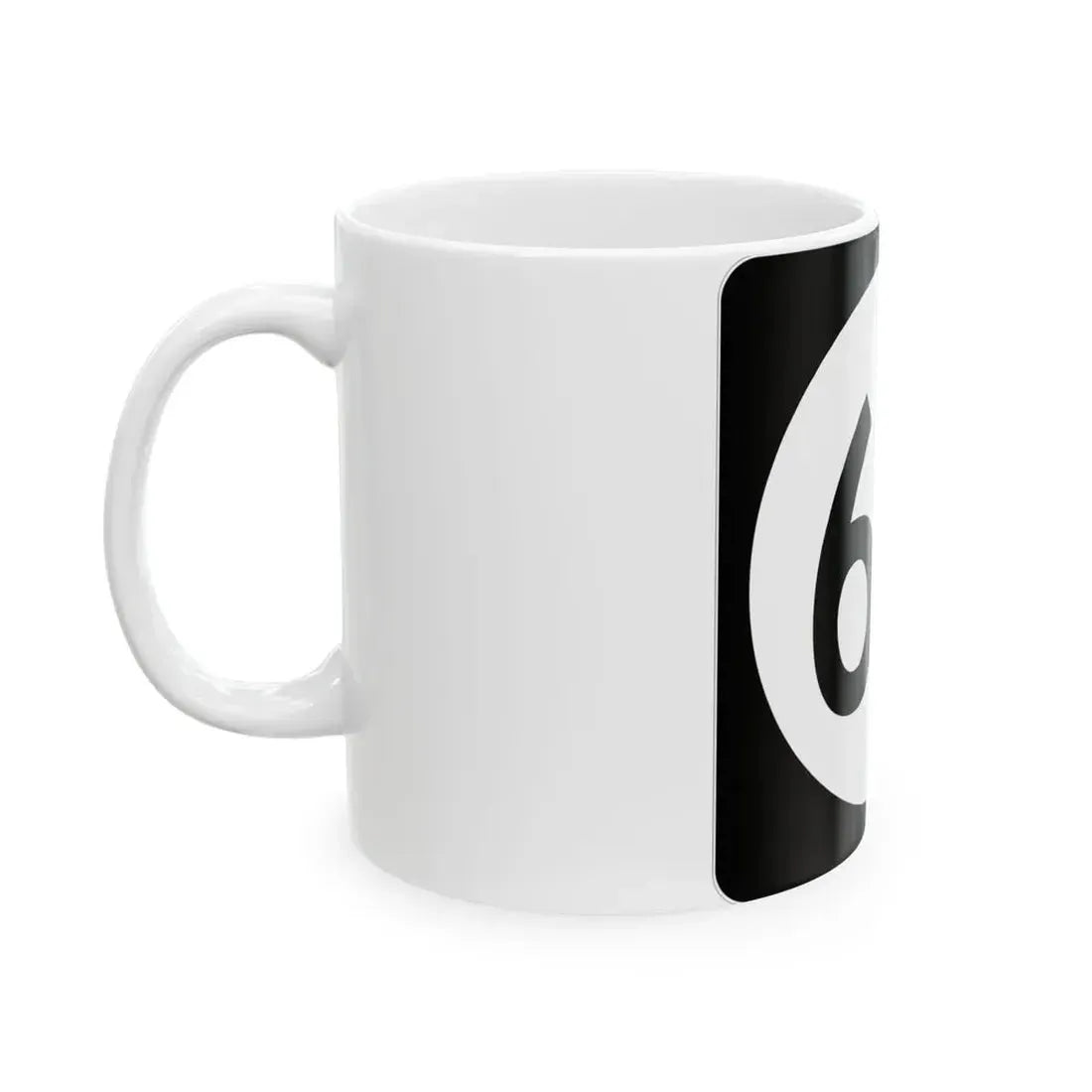 Iowa 64 (Iowa) (Road Sign) White Coffee Mug - Go Mug Yourself