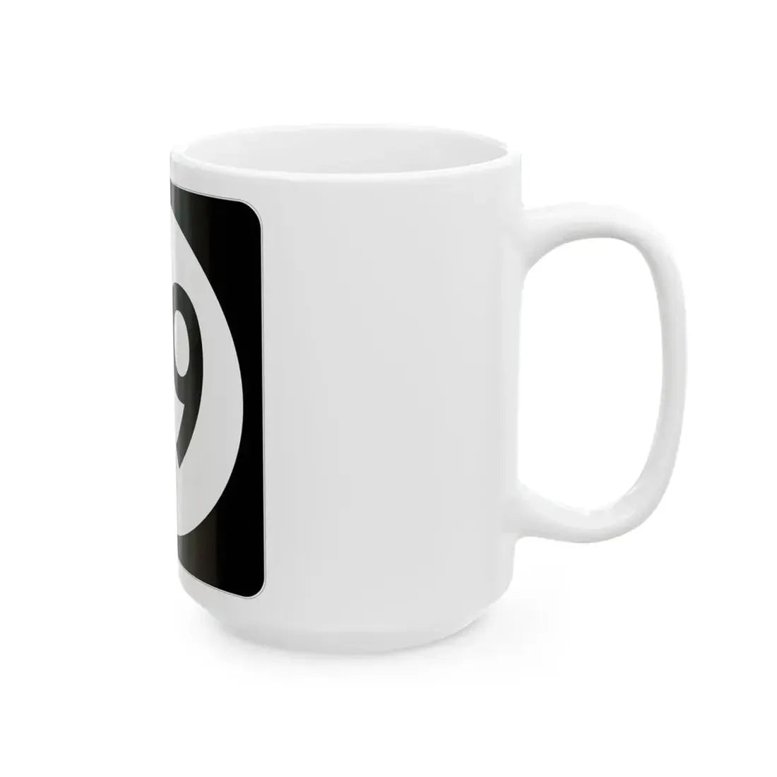 Iowa 69 (Iowa) (Road Sign) White Coffee Mug - Go Mug Yourself