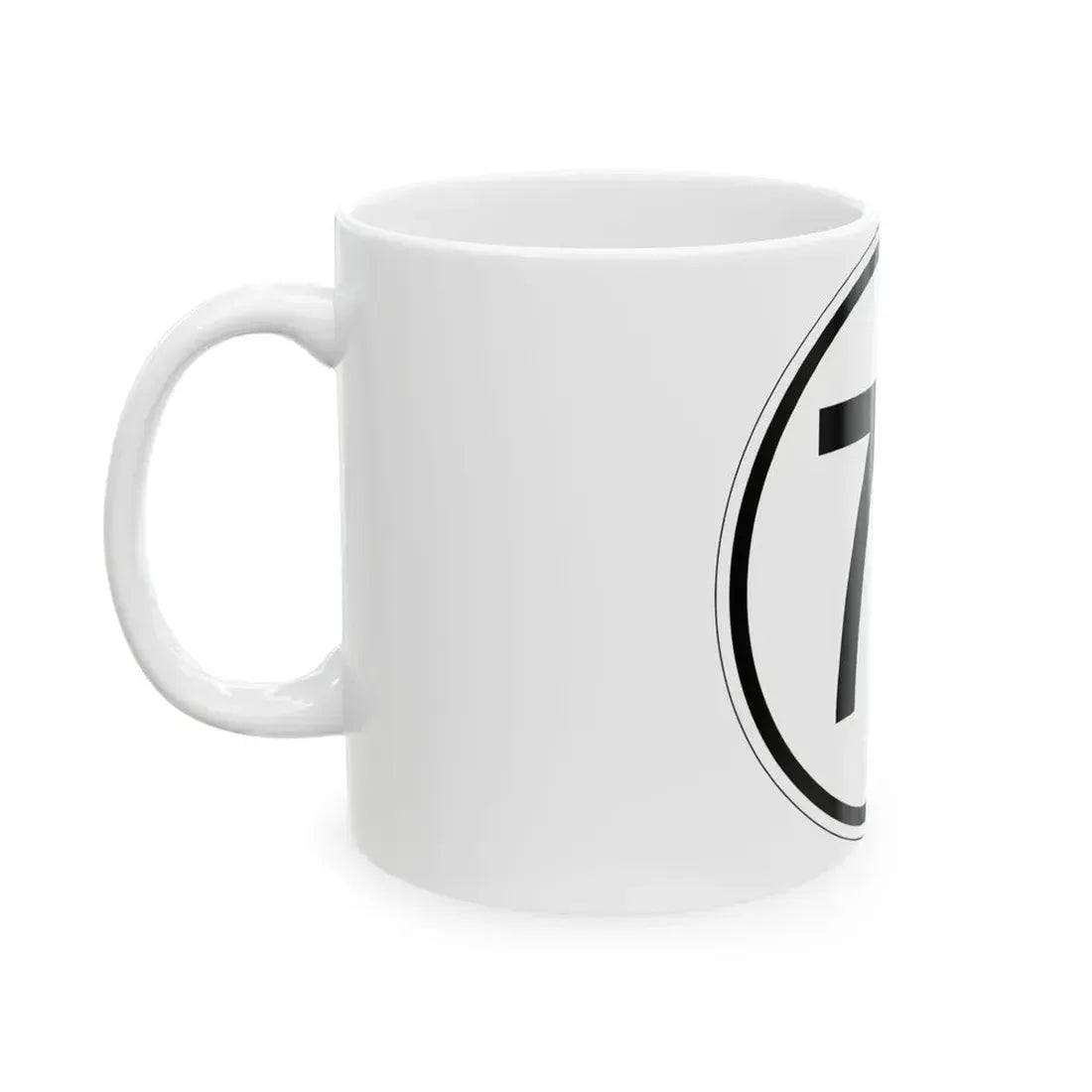 Iowa 76 1950 (Iowa) (Road Sign) White Coffee Mug - Go Mug Yourself
