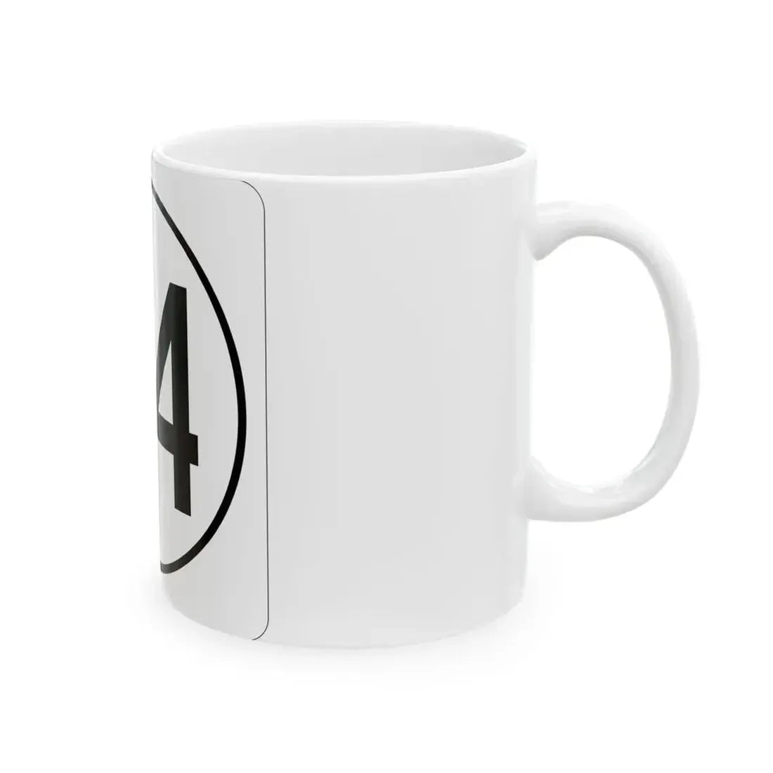 Iowa 94 1948 (Iowa) (Road Sign) White Coffee Mug - Go Mug Yourself