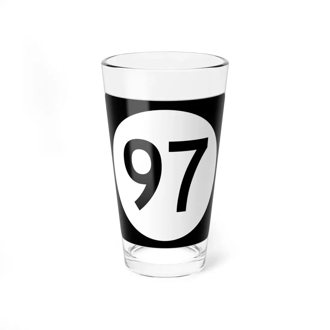 Iowa 97 (Iowa) (Road Sign) Pint Glss 16oz 16oz - Go Mug Yourself
