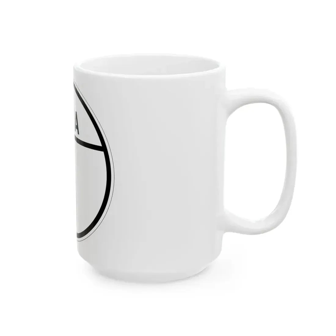 Iowa blank 1926 (Iowa) (Road Sign) White Coffee Mug - Go Mug Yourself