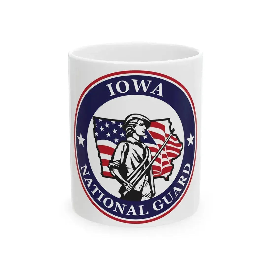 Iowa National Guard - White Coffee Mug 11oz - Go Mug Yourself