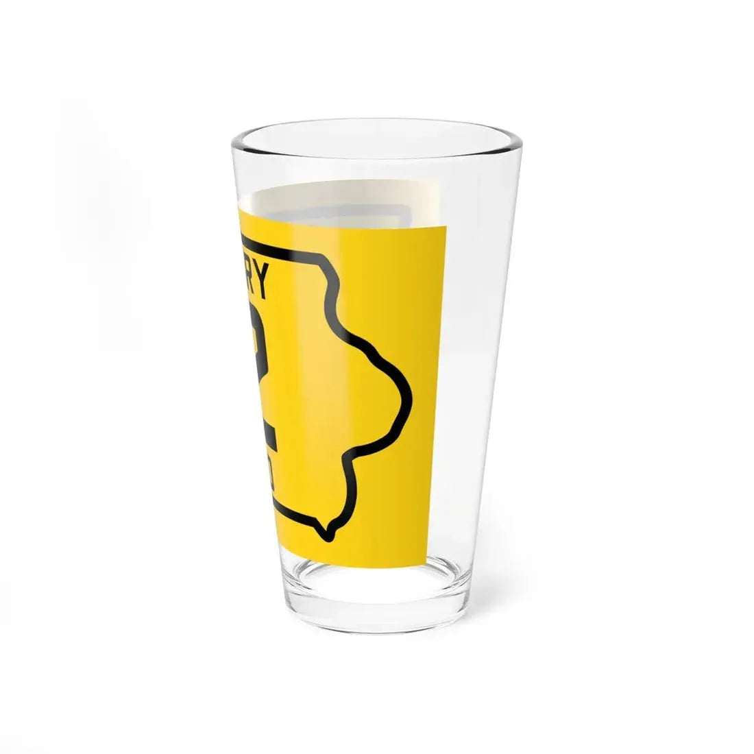 Iowa Primary 12 (Iowa) (Road Sign) Pint Glss 16oz - Go Mug Yourself