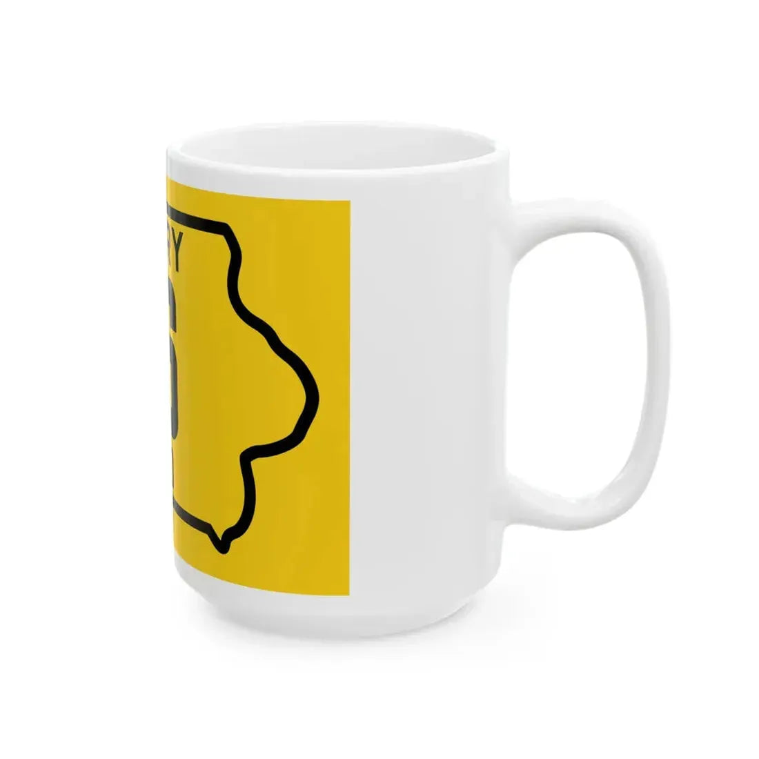 Iowa Primary 16 (Iowa) (Road Sign) White Coffee Mug - Go Mug Yourself