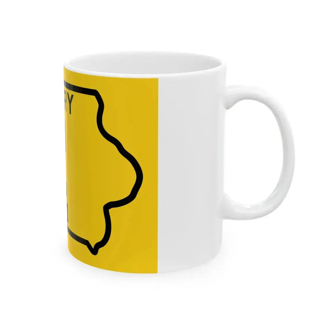 Iowa Primary 2 (Iowa) (Road Sign) White Coffee Mug - Go Mug Yourself