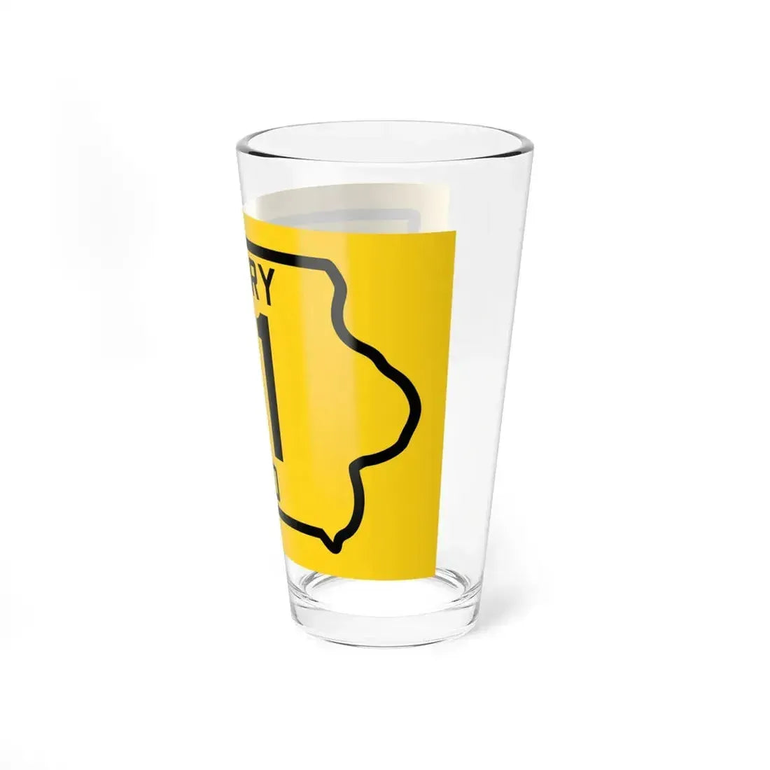 Iowa Primary 21 (Iowa) (Road Sign) Pint Glass 16oz - Go Mug Yourself