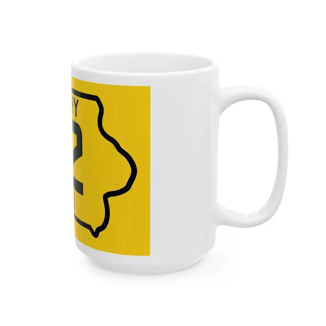 Iowa Primary 22 (Iowa) (Road Sign) White Coffee Mug - Go Mug Yourself
