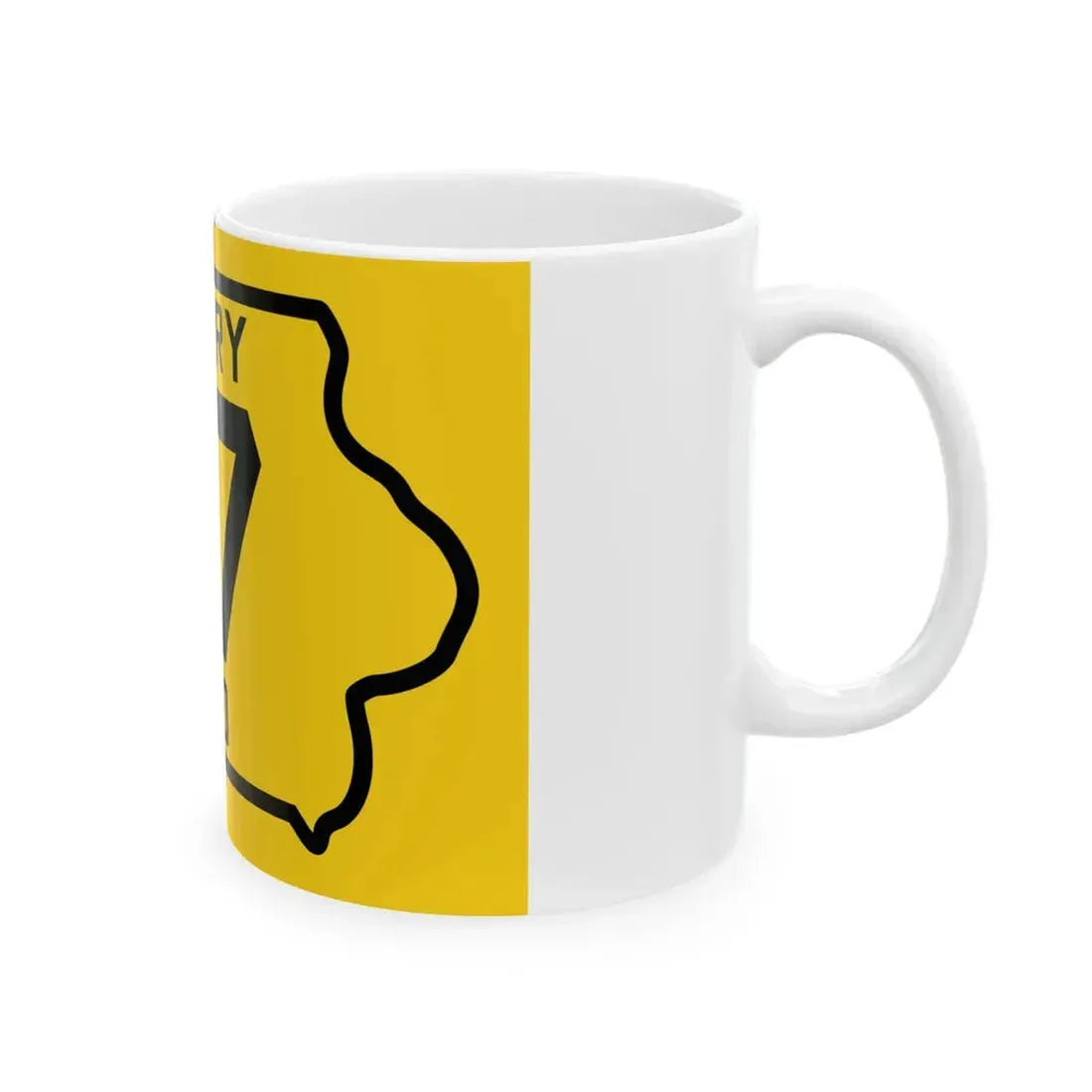 Iowa Primary 27 (Iowa) (Road Sign) White Coffee Mug - Go Mug Yourself