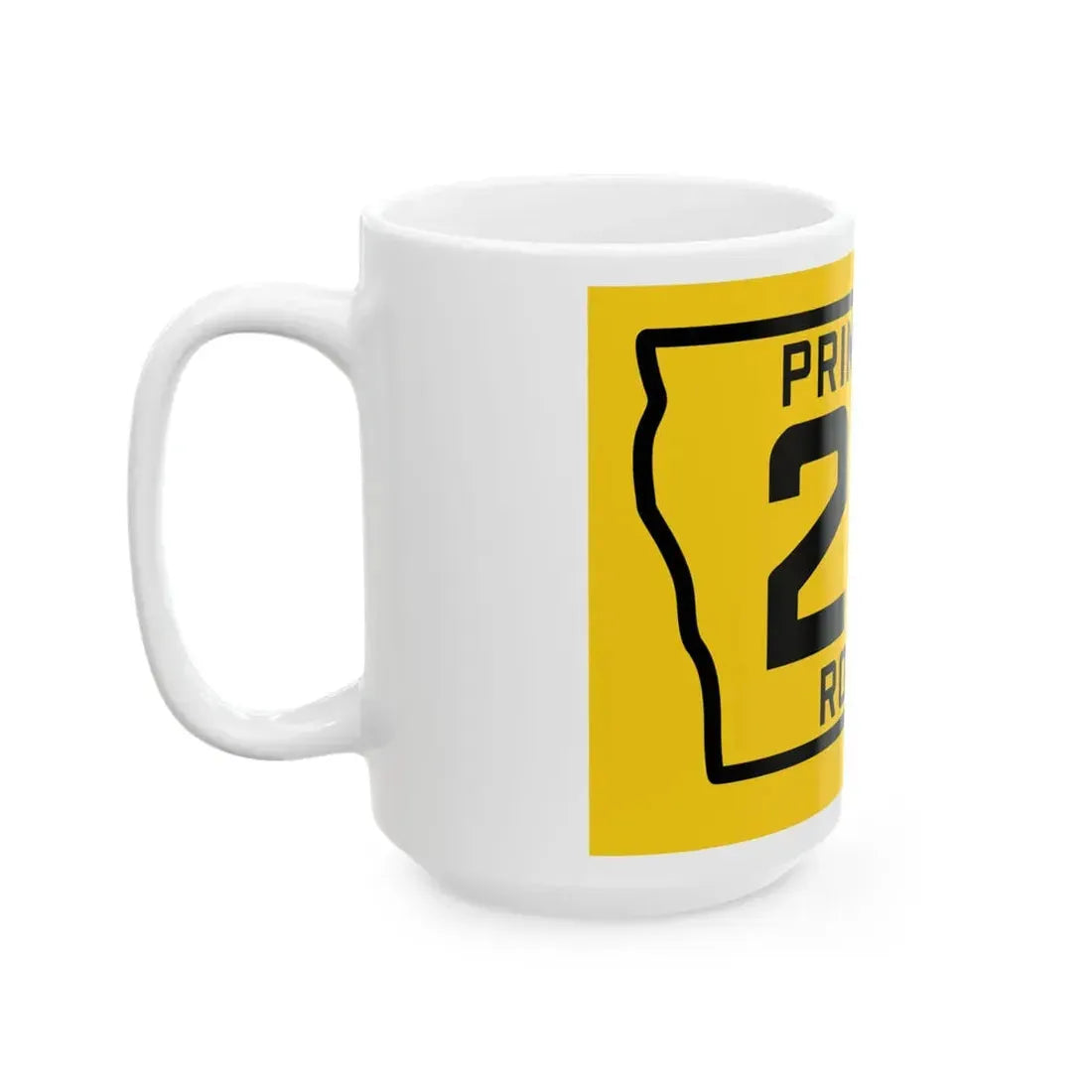 Iowa Primary 28 (Iowa) (Road Sign) White Coffee Mug - Go Mug Yourself
