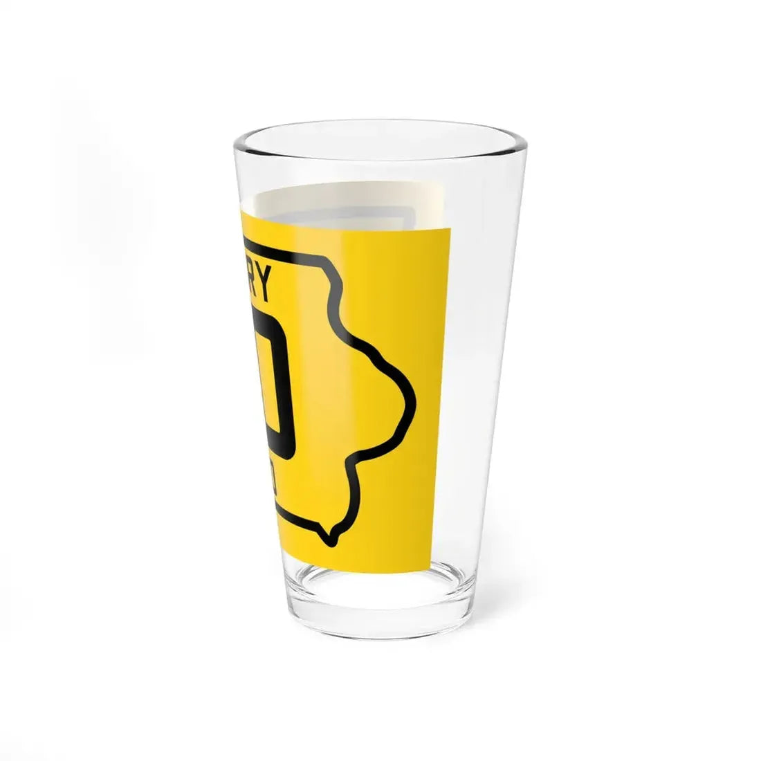 Iowa Primary 30 (Iowa) (Road Sign) Pint Glss 16oz - Go Mug Yourself