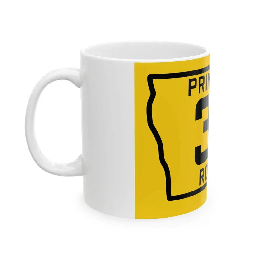 Iowa Primary 31 (Iowa) (Road Sign) White Coffee Mug - Go Mug Yourself