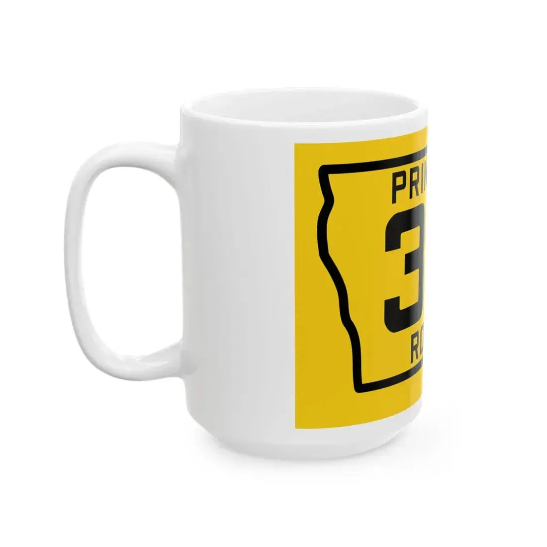 Iowa Primary 32 (Iowa) (Road Sign) White Coffee Mug - Go Mug Yourself
