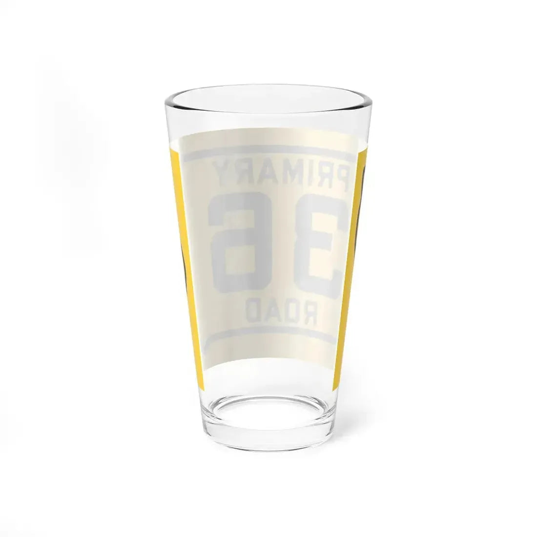 Iowa Primary 36 (Iowa) (Road Sign) Pint Glss 16oz - Go Mug Yourself