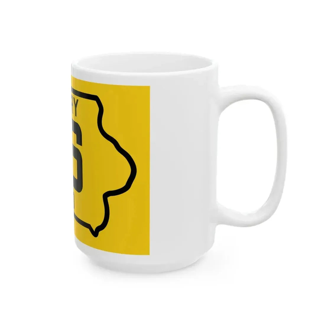 Iowa Primary 36 (Iowa) (Road Sign) White Coffee Mug - Go Mug Yourself