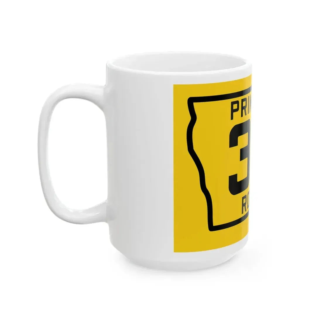 Iowa Primary 37 (Iowa) (Road Sign) White Coffee Mug - Go Mug Yourself